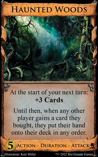 Best Dominion Expansions - Adventures Dominion Expansion Haunted Woods Card Artwork