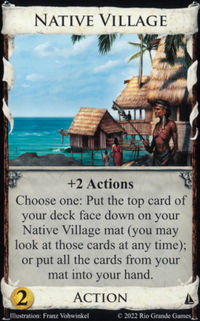 Best Dominion Expansions - Seaside Dominion Expansion Native Village Card Artwork
