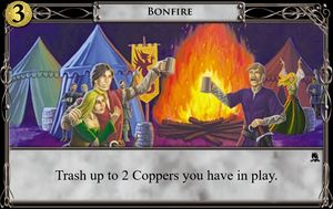 Best Dominion Expansions - Adventures Dominion Expansion Bonfire Card Artwork