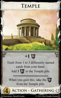 Best Dominion Expansions - Empires Dominion Expansion Temple Card Artwork
