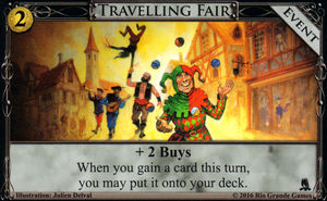 Best Dominion Expansions - Adventures Dominion Expansion Travelling Fair Card Artwork