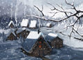 Snowy VillageArt.jpg